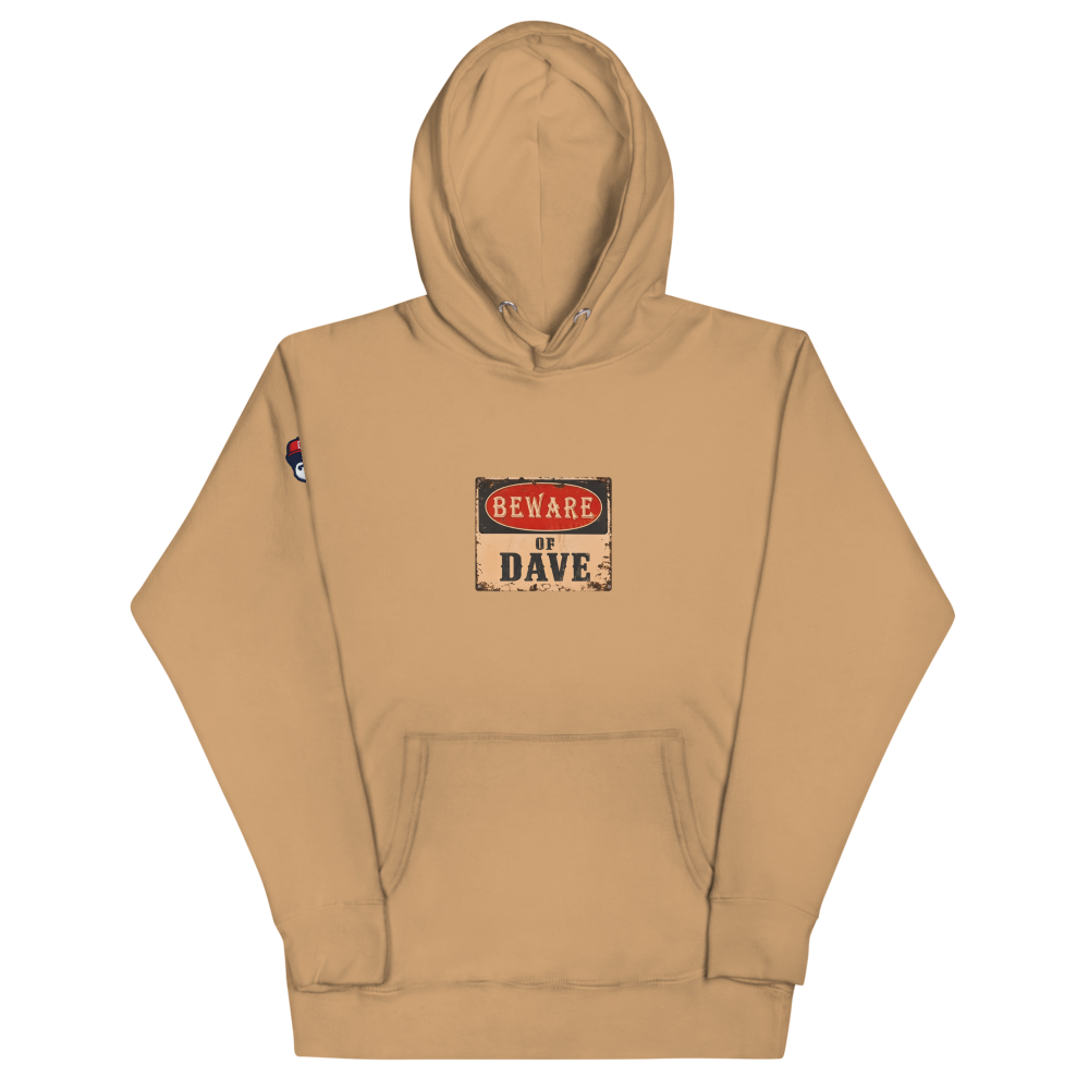 Beware - Unisex Hoodie - Khaki - front