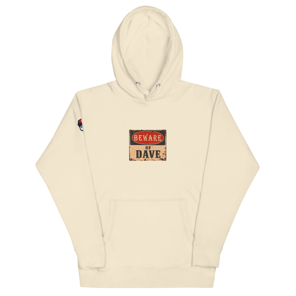 Beware - Unisex Hoodie - Bone - front