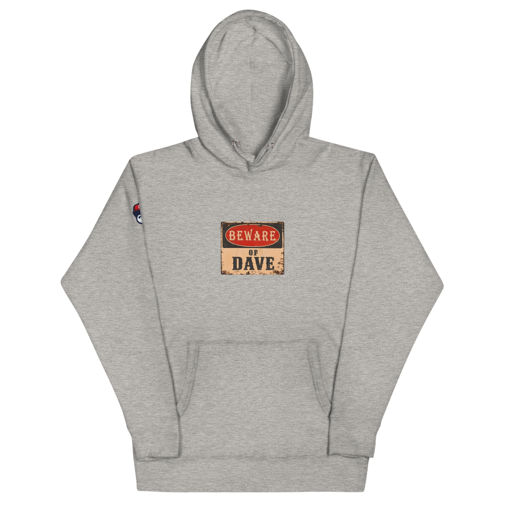 Beware - Unisex Hoodie - Carbon Grey - front