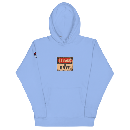 Beware - Unisex Hoodie - Carolina Blue - front