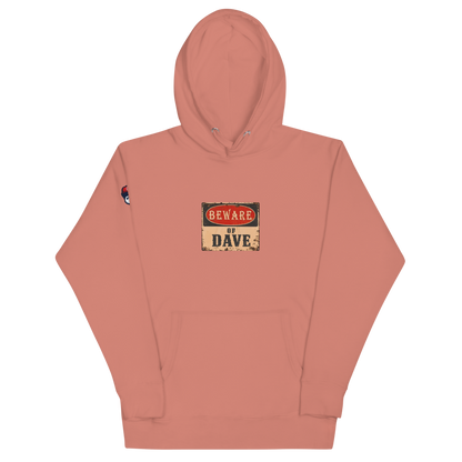 Beware - Unisex Hoodie - Dusty Rose - front