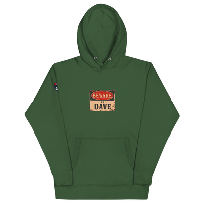 Beware - Unisex Hoodie - Forest Green - front