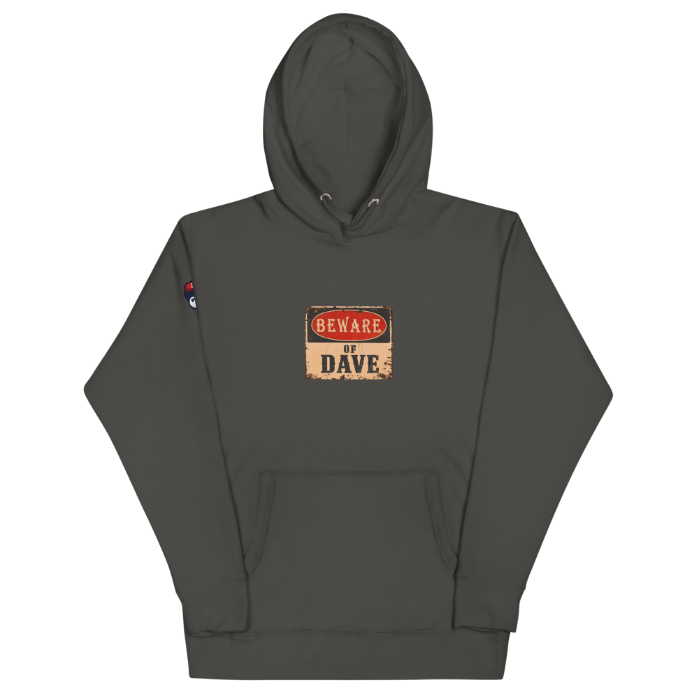 Beware - Unisex Hoodie - Vintage Black - front