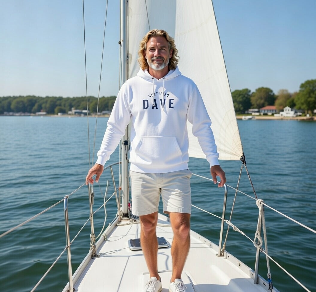 Certified DAVE - Unisex Hoodie (blue font)