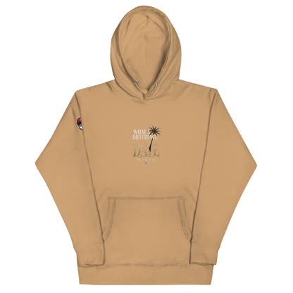 What A Difference A Dave Makes - Unisex Hoodie - Khaki - front