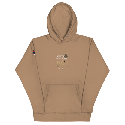 What A Difference A Dave Makes - Unisex Hoodie - Latte - front
